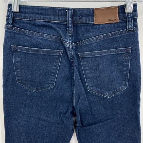 MADEWELL 10" High Riser Skinny Skinny Dark Wash Jeans in Lydia E5295 Size 26 - Picture 7 of 9